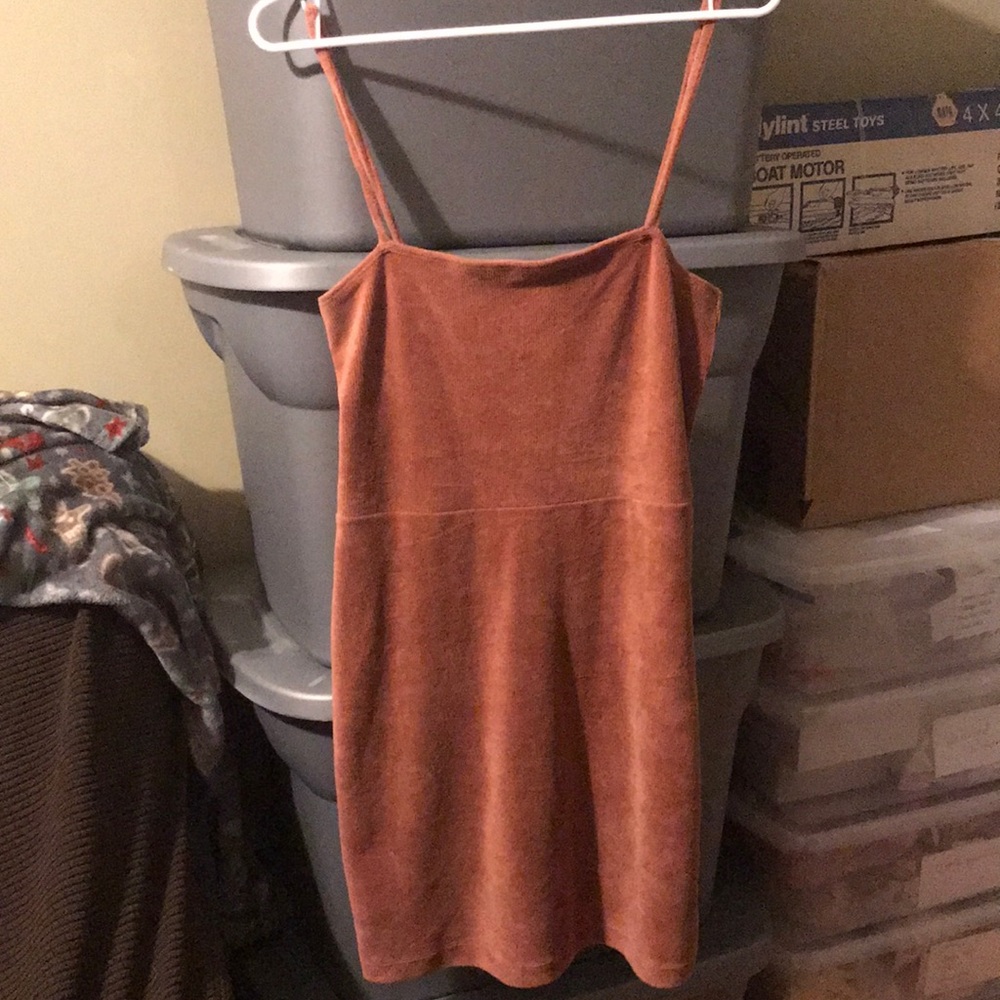 Velvet Peach spaghetti strap dress from Forever 21 LARGE
